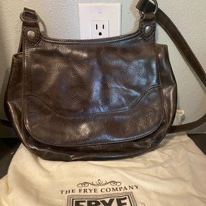 Frye Leather Brown Shoulder Bag